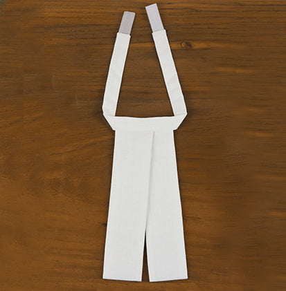 White Belgian Linen Barrister Band