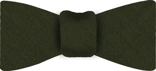 {[en]:Forest Green Solid Challis Wool Bow Tie