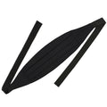 Black Classic Cummerbund - Grosgrain Silk and Thai Silk ribbon GGRCB-8