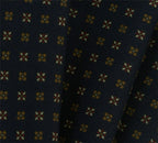 {[en]:Midnight Blue Pattern Challis Wool Pocket Square