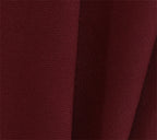 {[en]:Red Solid Challis Wool Pocket Square