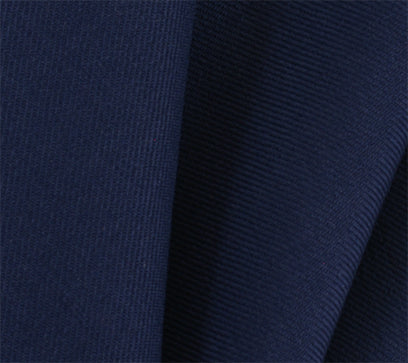 {[en]:Navy Blue Solid Challis Wool Pocket Square