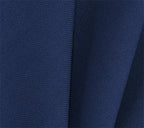{[en]:Dark Blue Solid Challis Wool Pocket Square