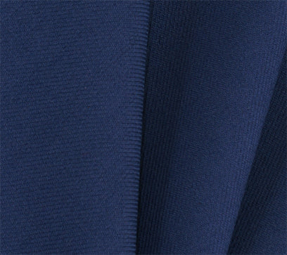 {[en]:Dark Blue Solid Challis Wool Pocket Square