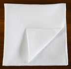 {[en]:White Belgian Linen Pocket Square