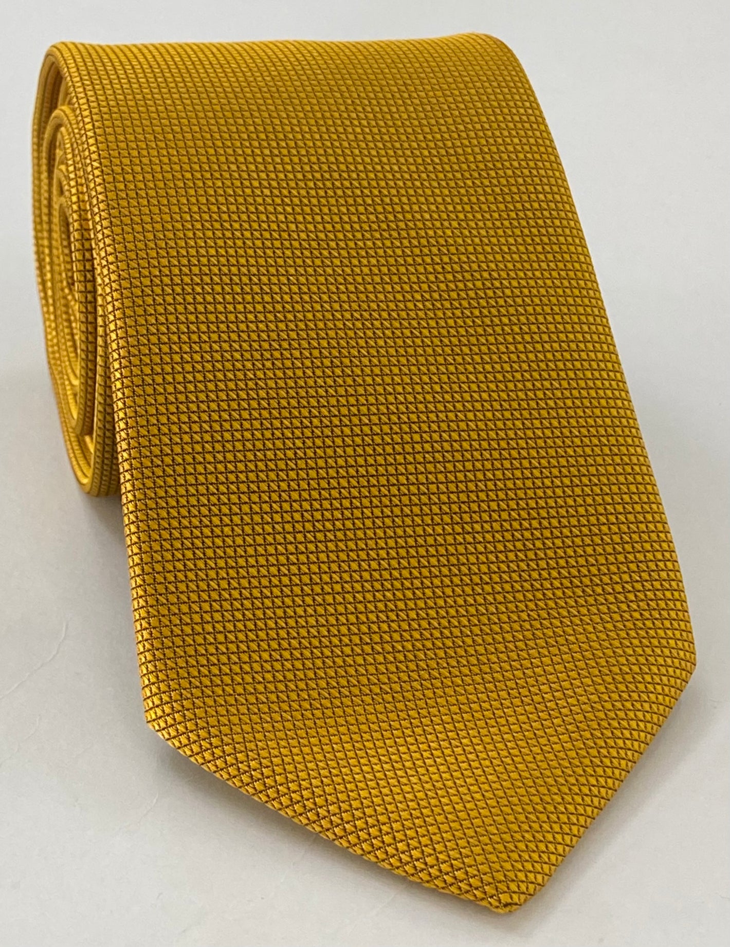 Yellow Gold Diamond Weave Silk Tie DT-20