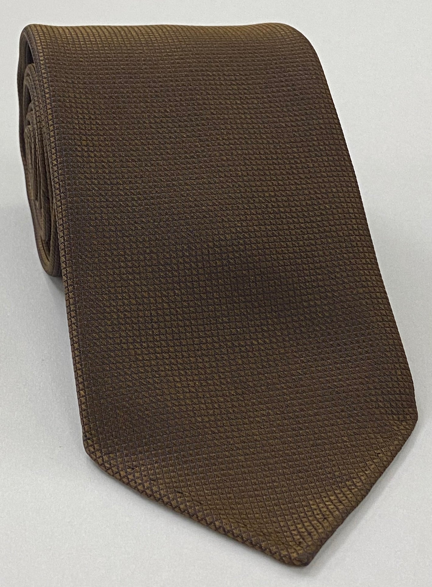 Dark Chocolate Diamond Weave Silk Tie DT-21