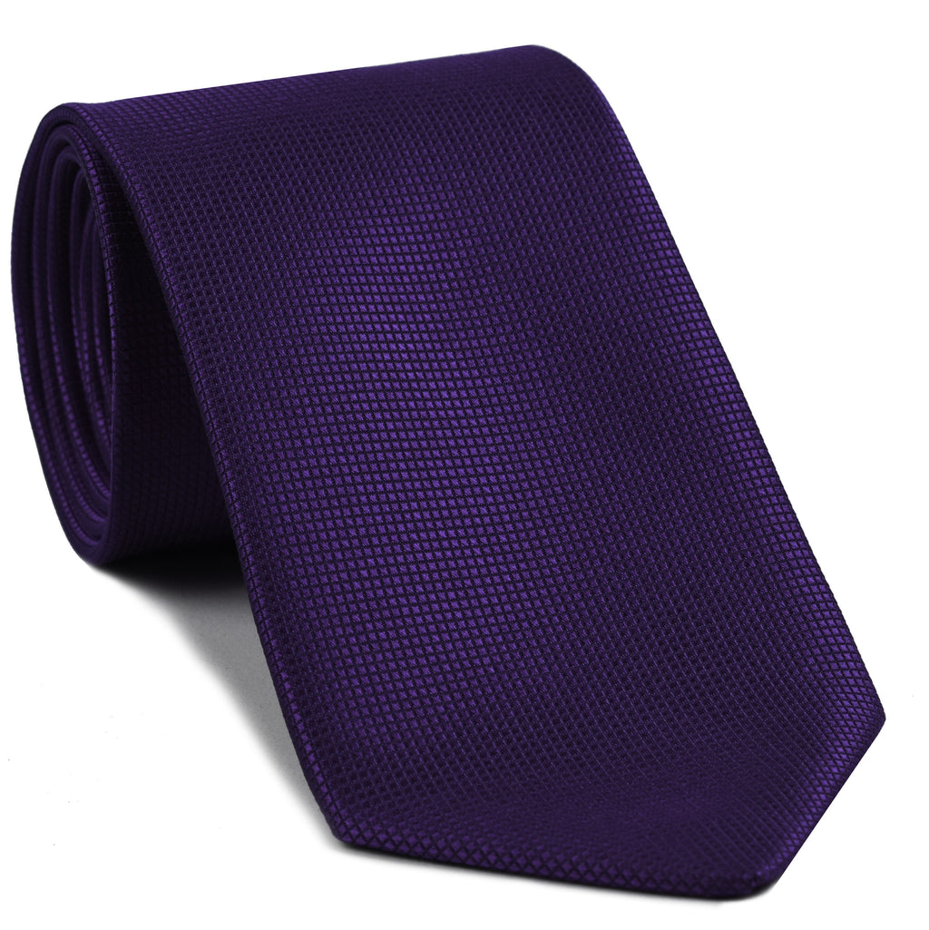 {[en]:Royal Blue Diamond Weave Silk Tie