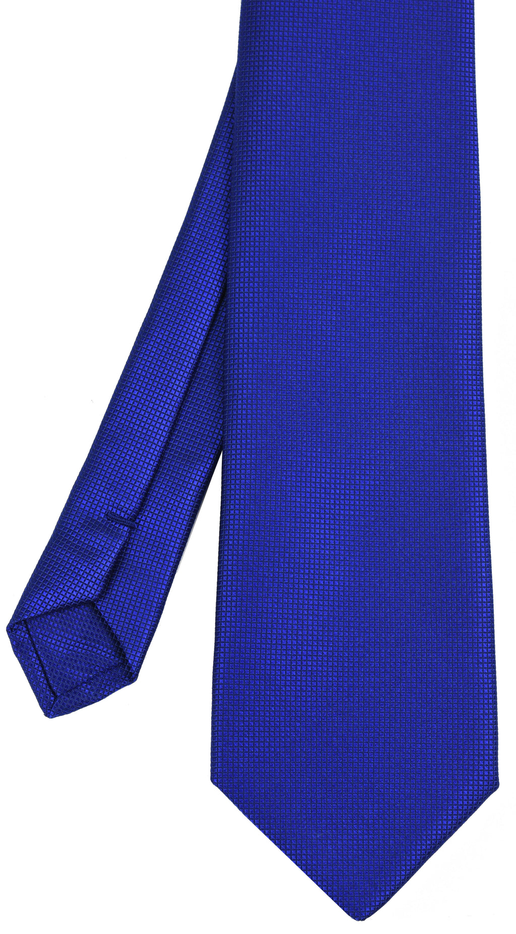 {[en]:Royal Blue Diamond Weave Silk Tie