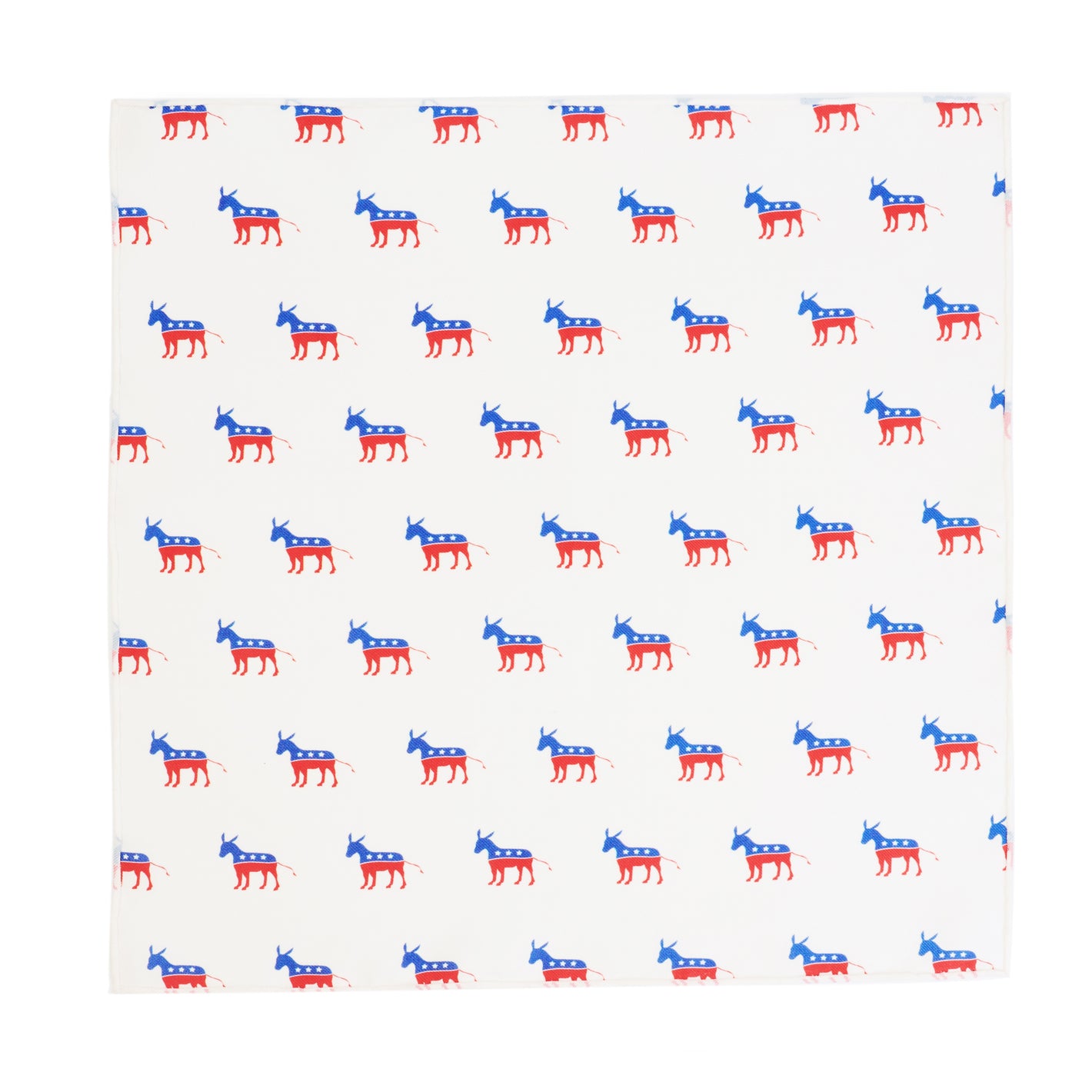 Democrat Donkey Blue and Red on White