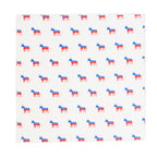 Democrat Donkey Blue and Red on White