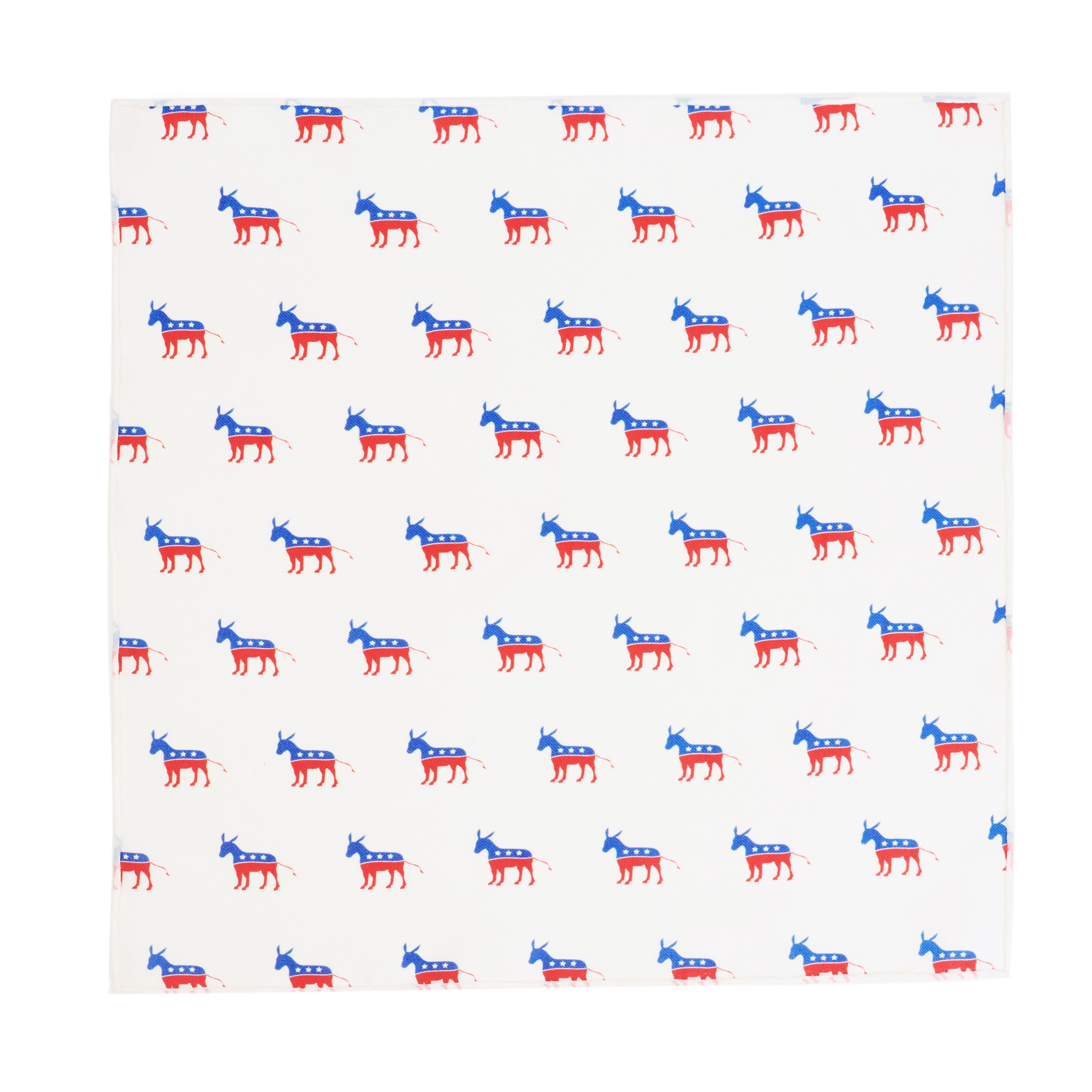 Democrat Donkey Blue and Red on White