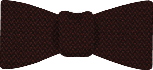 Burgundy Cashmere Black Warp Bow Tie CABT-5