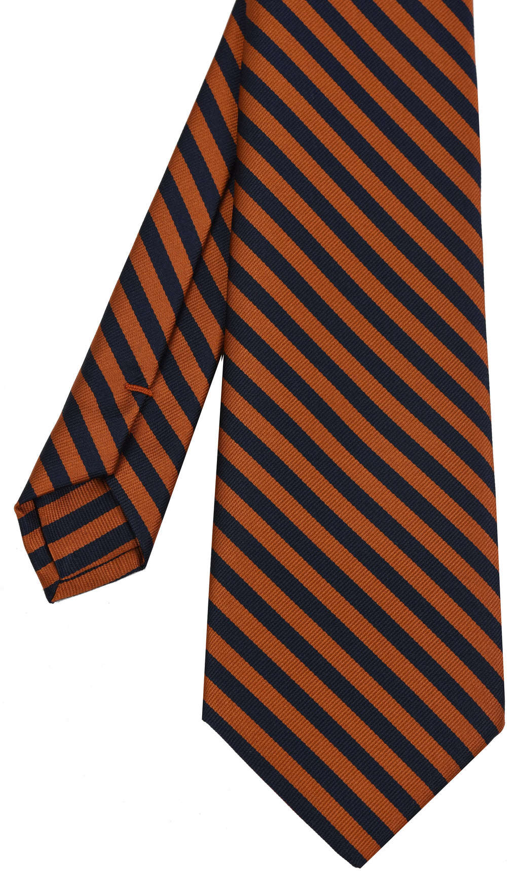 University of Florida Silk Tie #ACO-26 (Burnt Orange & Dark Navy Blue)