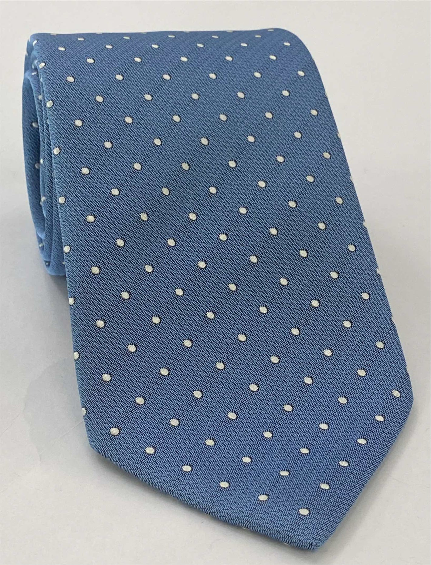 하늘색 도트 실크 넥타이 EPDT-11
