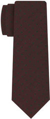 {[en]:Green Dots On Burgundy Pin-Dot Silk Tie