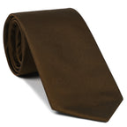 Chocolate Reppe Solid Silk Tie ERST-22