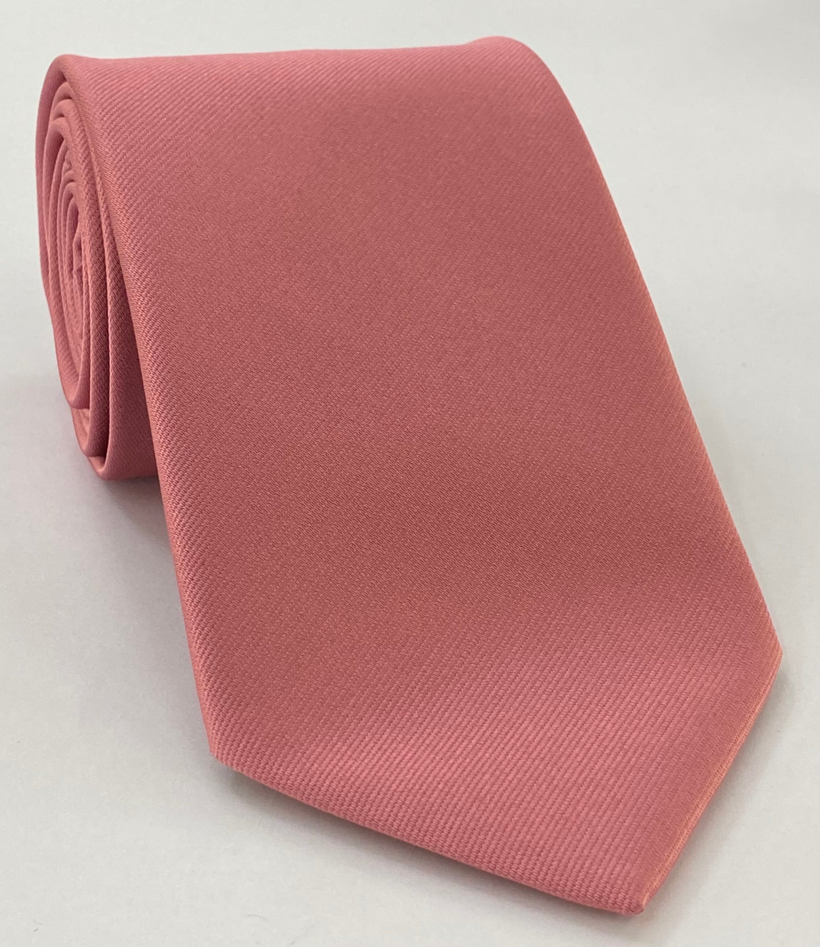 Dark Pink Reppe Solid Silk Tie ERST-28