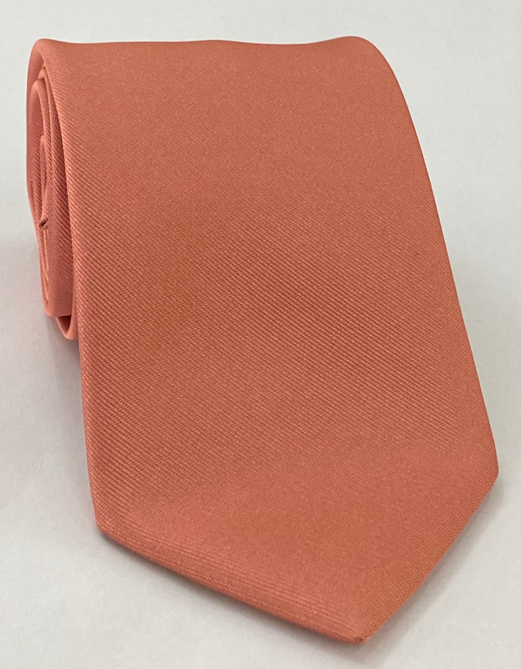 Salmon Reppe Solid Silk Tie ERST-29