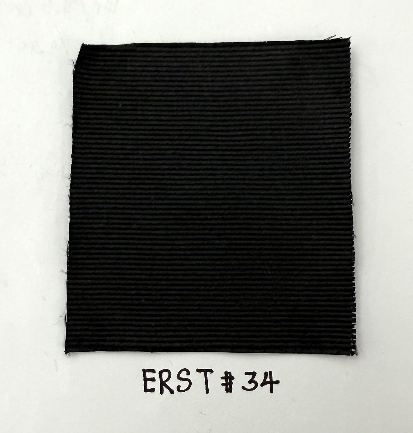 Black Reppe Solid Silk Tie ERST-24