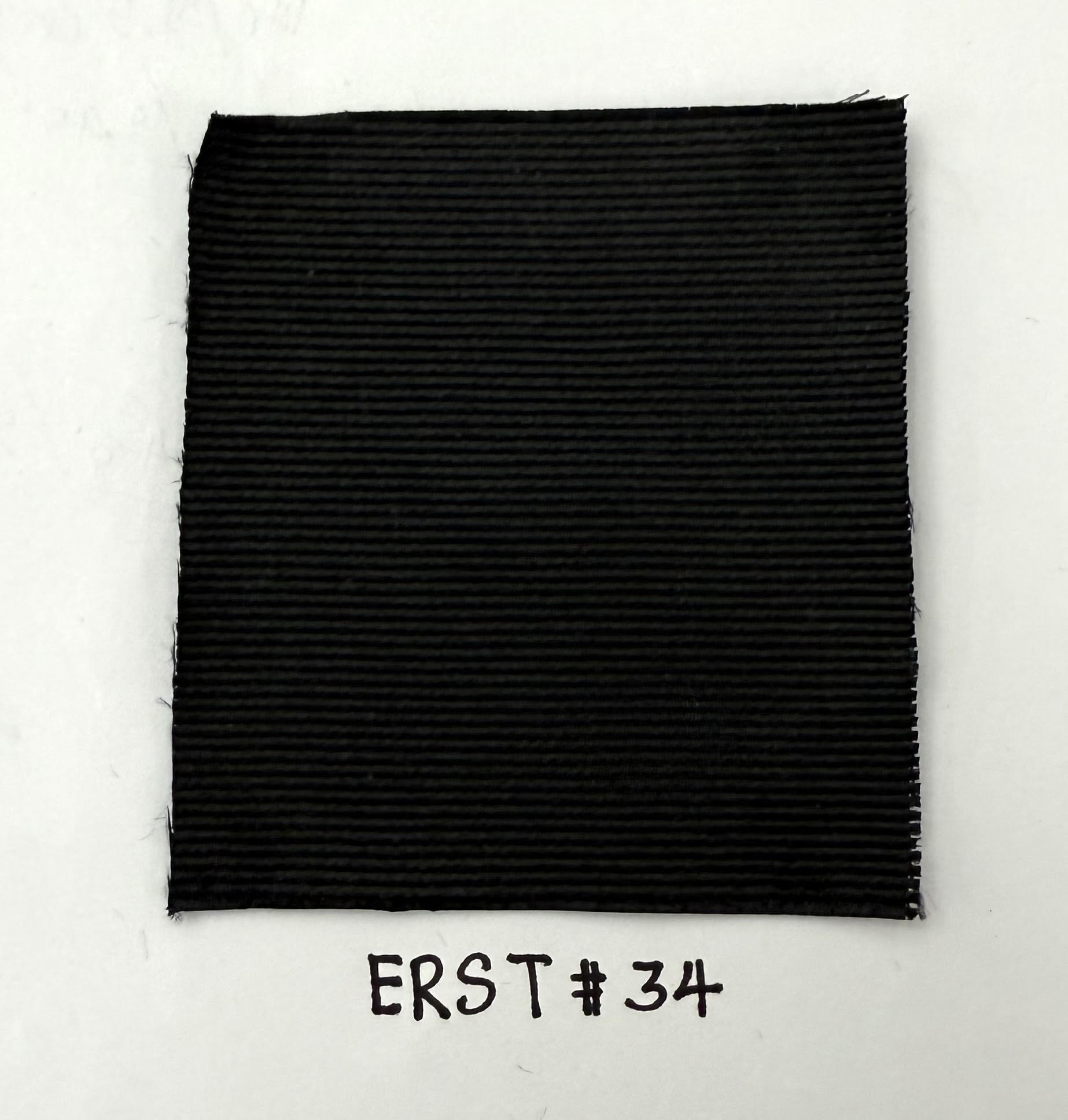 Black Reppe Solid Silk Tie ERST-24