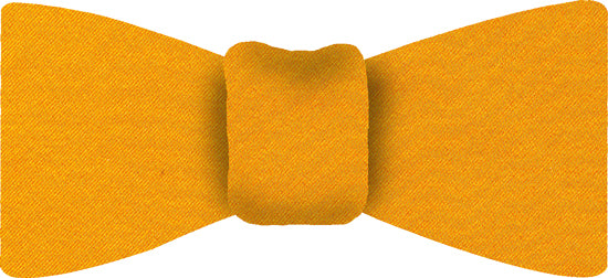 {[en]:Yellow Gold Satin Silk Bow Tie