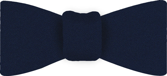 {[en]:Dark Navy Satin Silk Bow Tie