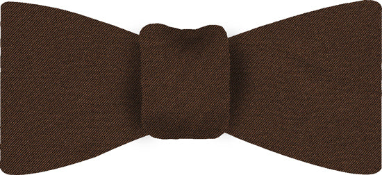 {[en]:Dark Brown Satin Silk Bow Tie