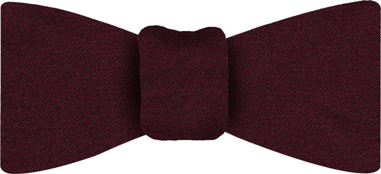 {[en]:Burgundy Satin Silk Bow Tie