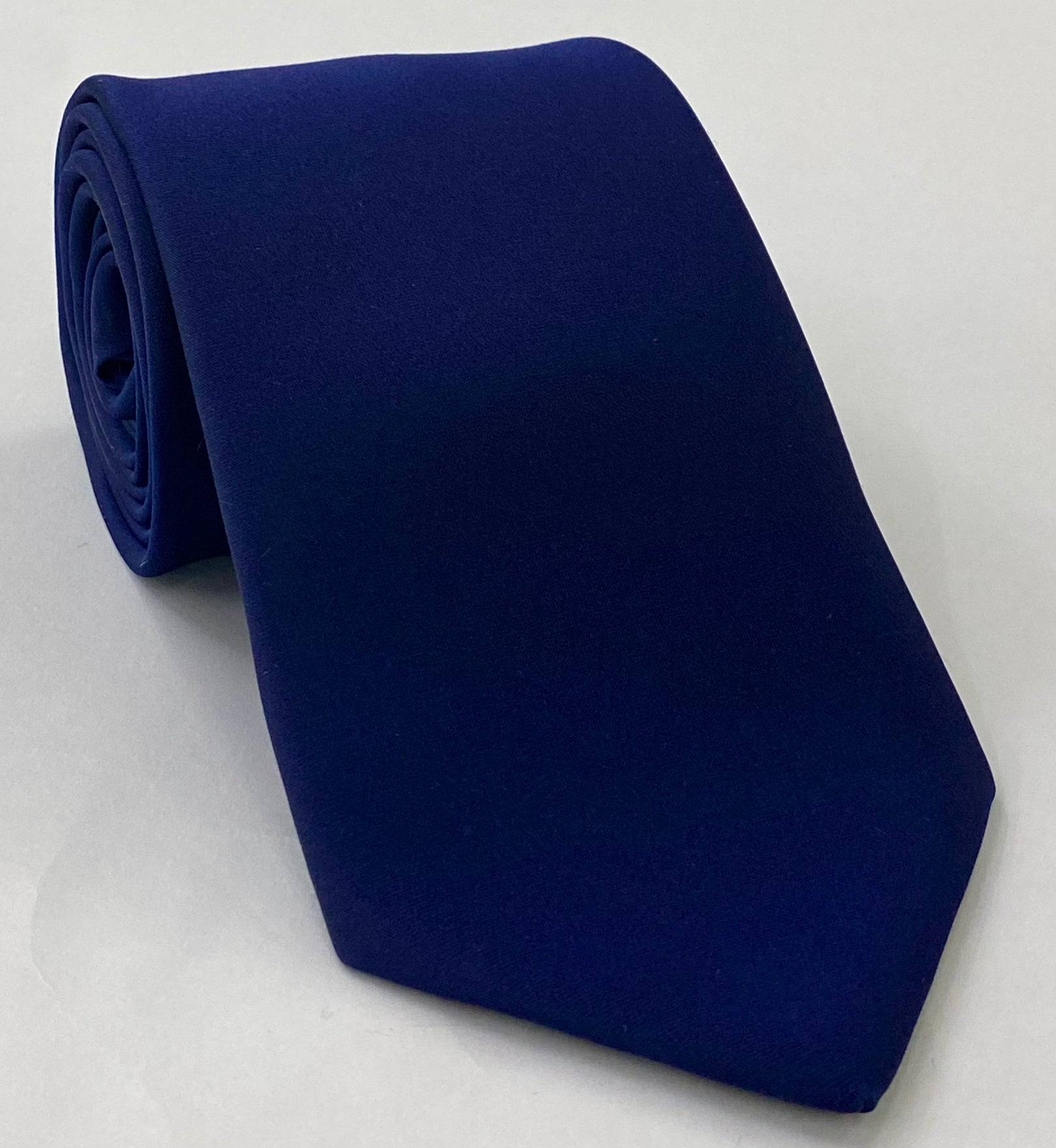 Dark Navy Satin Silk Tie #ESAT-5
