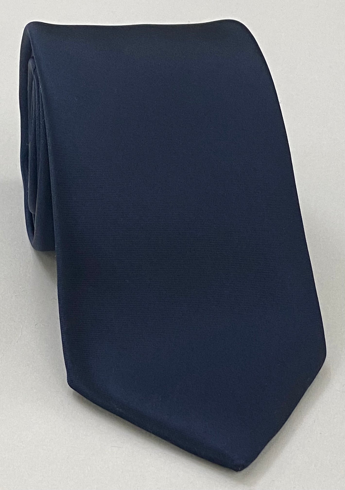 미드나잇 블루 새틴 실크 타이 #ESAT-6