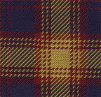 {[en]:Navy Blue, Dark Red & Yellow Gold Tartan Silk Bow Tie