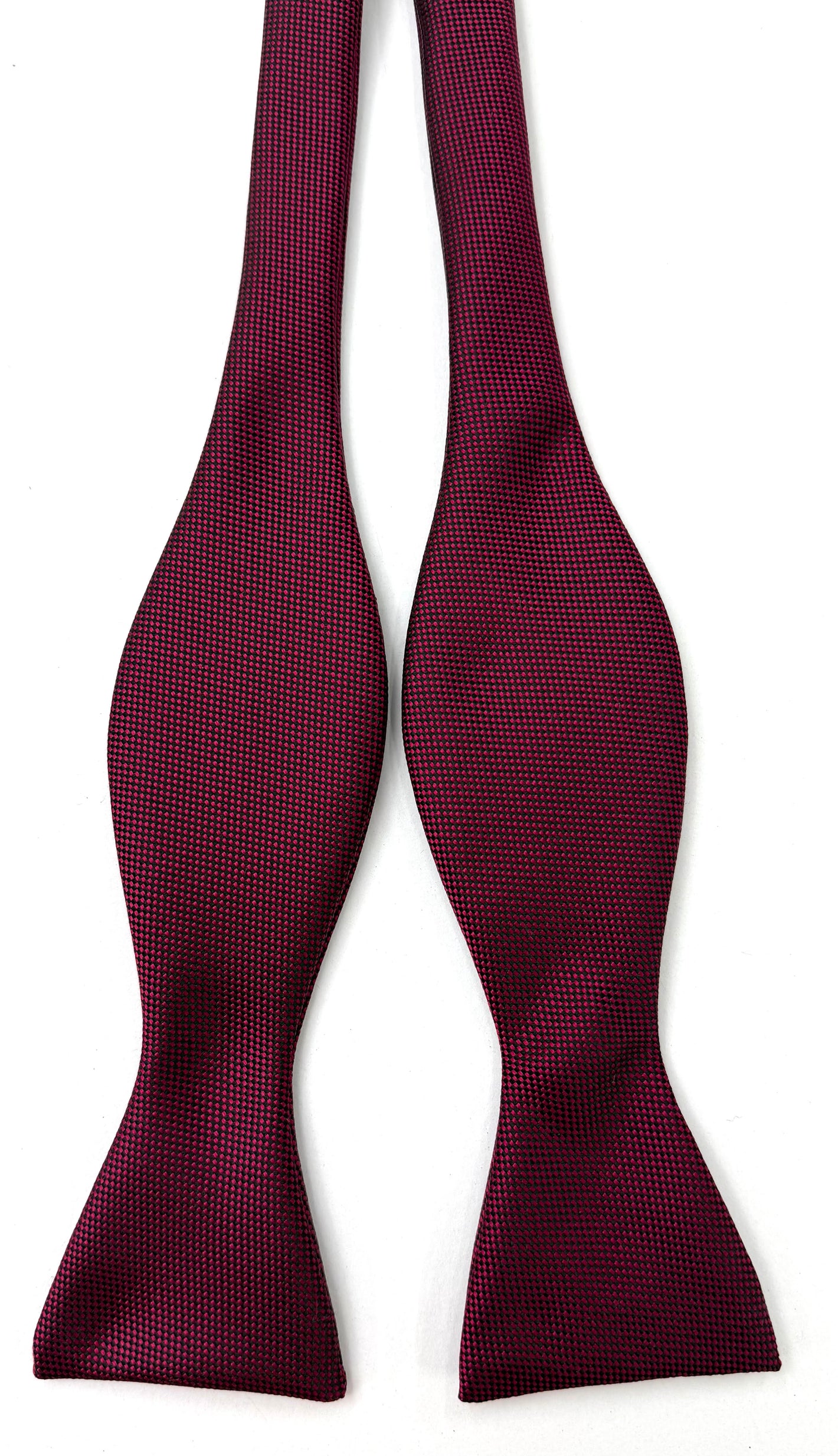 Dark Fuchsia Oxford Silk Bow Tie FFOXBT-8