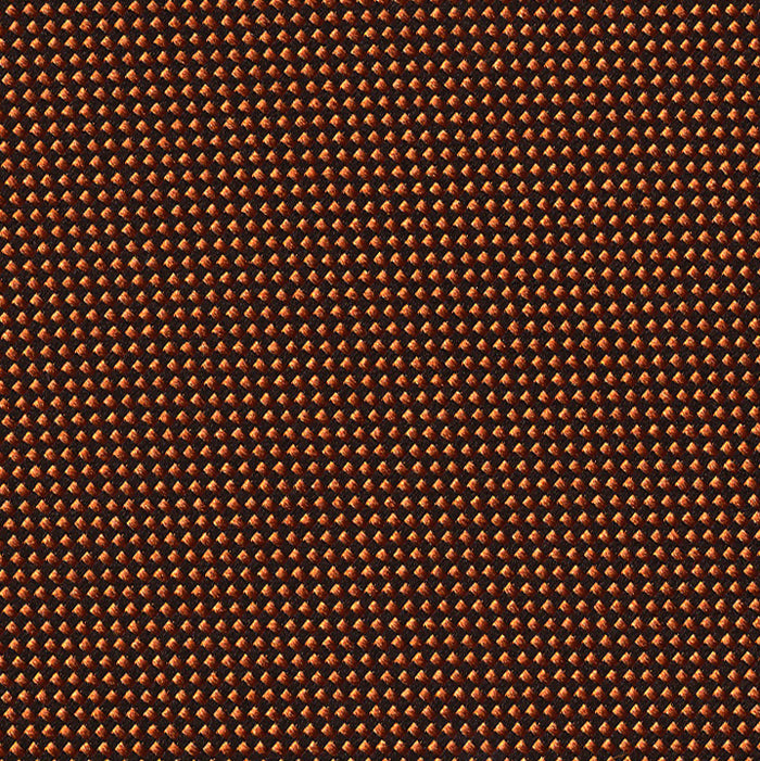 {[en]:Burnt Orange Oxford Weave Silk Pocket Square