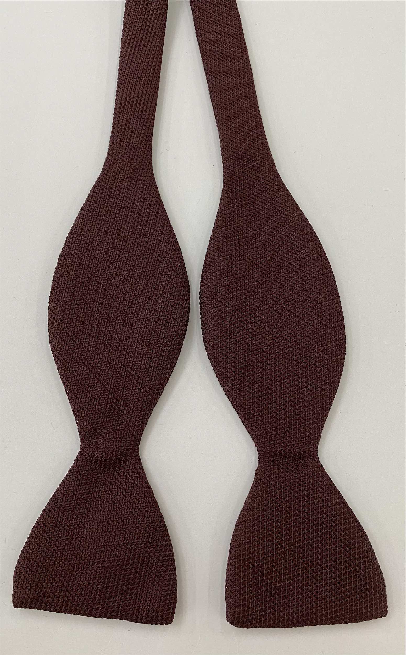 Burgundy Grenadine Fina Silk Bow Tie #GFBT-3