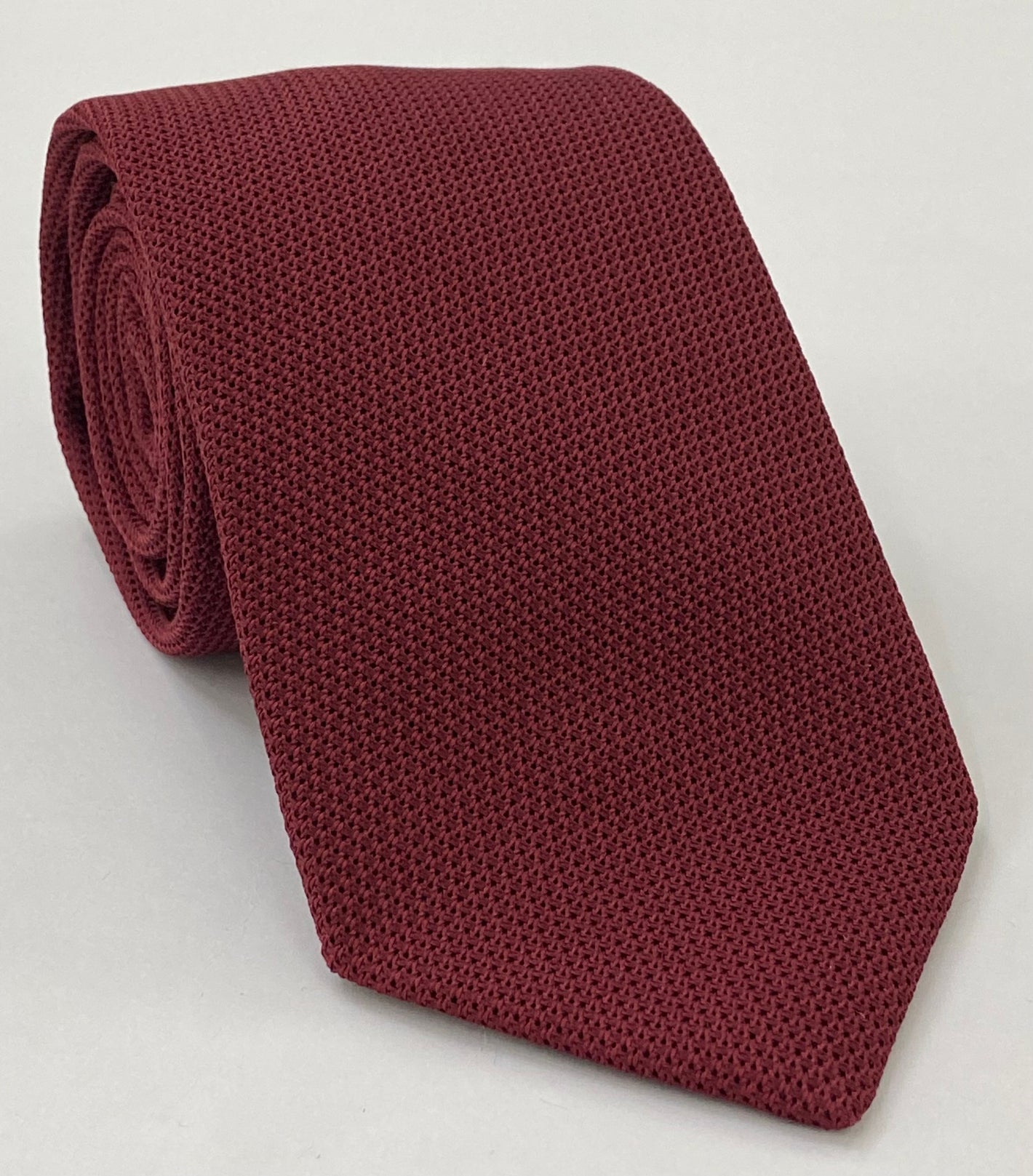 Dark Red Grenadine Fina Silk Tie #GFT-2