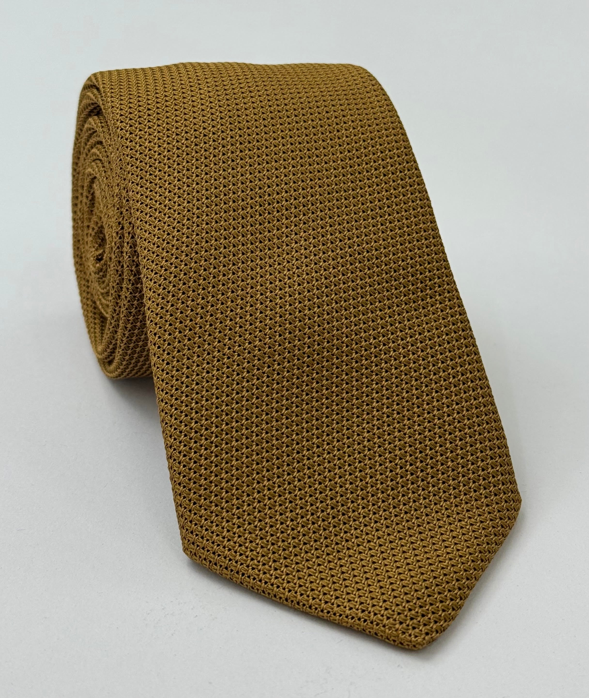Dark Sienna Grenadine Fina Silk Tie #GFT-31