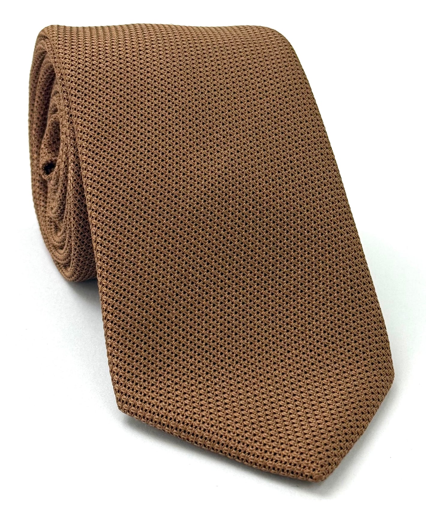 Brown Grenadine Fina Silk Tie GFT-4