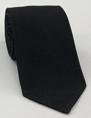 Black Grenadine Fina Silk Tie GFT-7