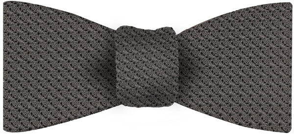 チャコールグレー グレナディン グロッサ シルク 蝶ネクタイ #GGBT-20