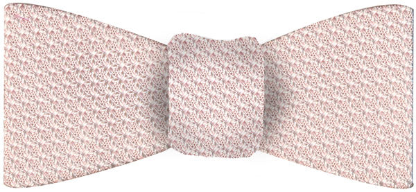 ピンク／シルバー グレナディン グロッサ シルク ボウタイ GGBT-25