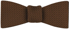 Chocolate Grenadine Grossa Silk Bow Tie #GGBT-4