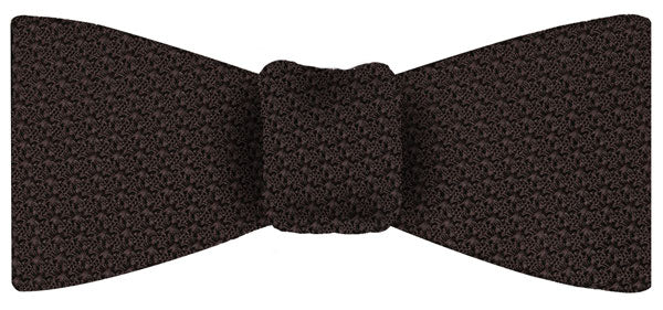 Bitter Chocolate Grenadine Grossa Silk Bow Tie #GGBT-6