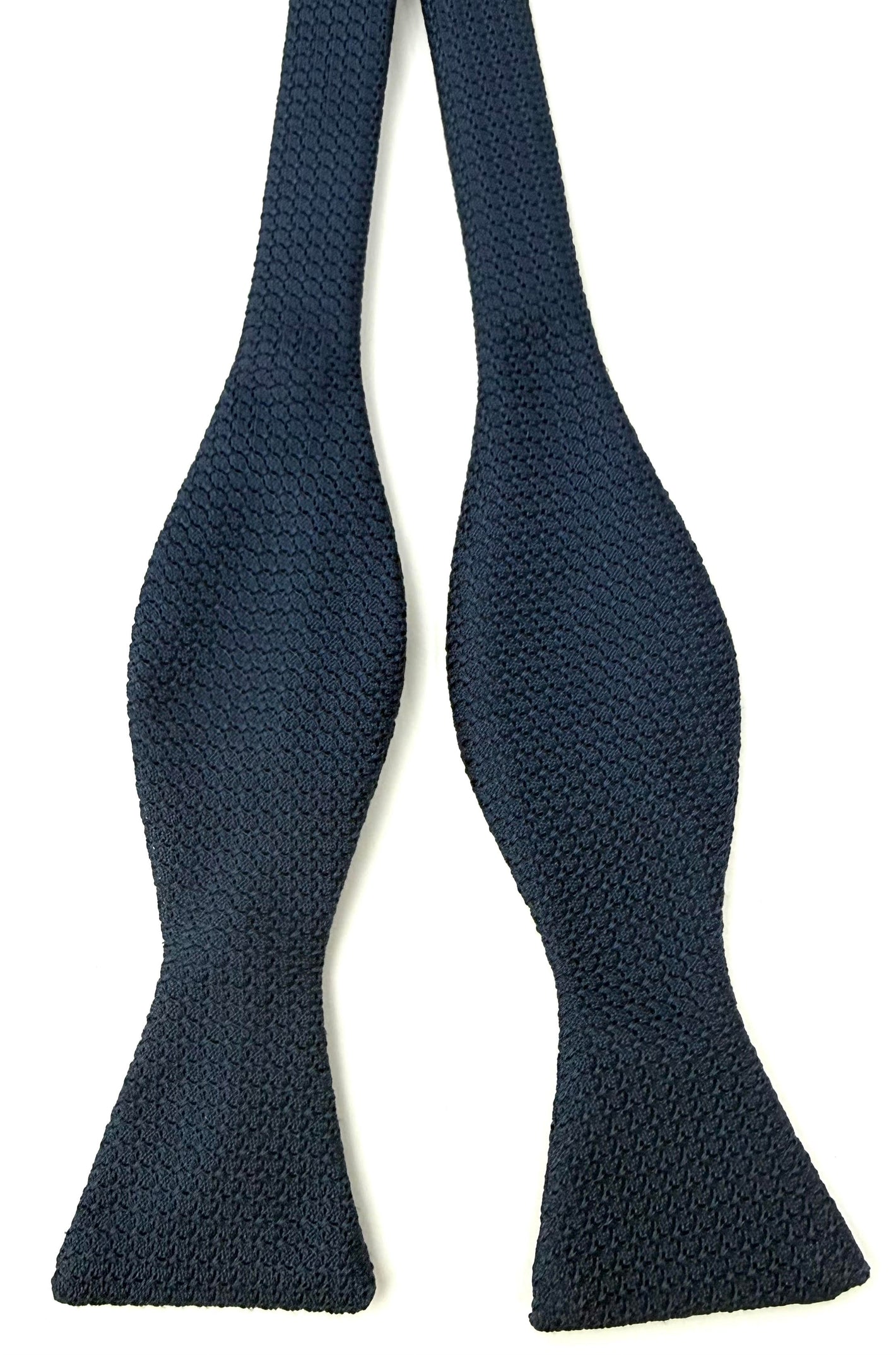 Soft Navy Blue Grenadine Grossa Silk Bow Tie GGBT-11