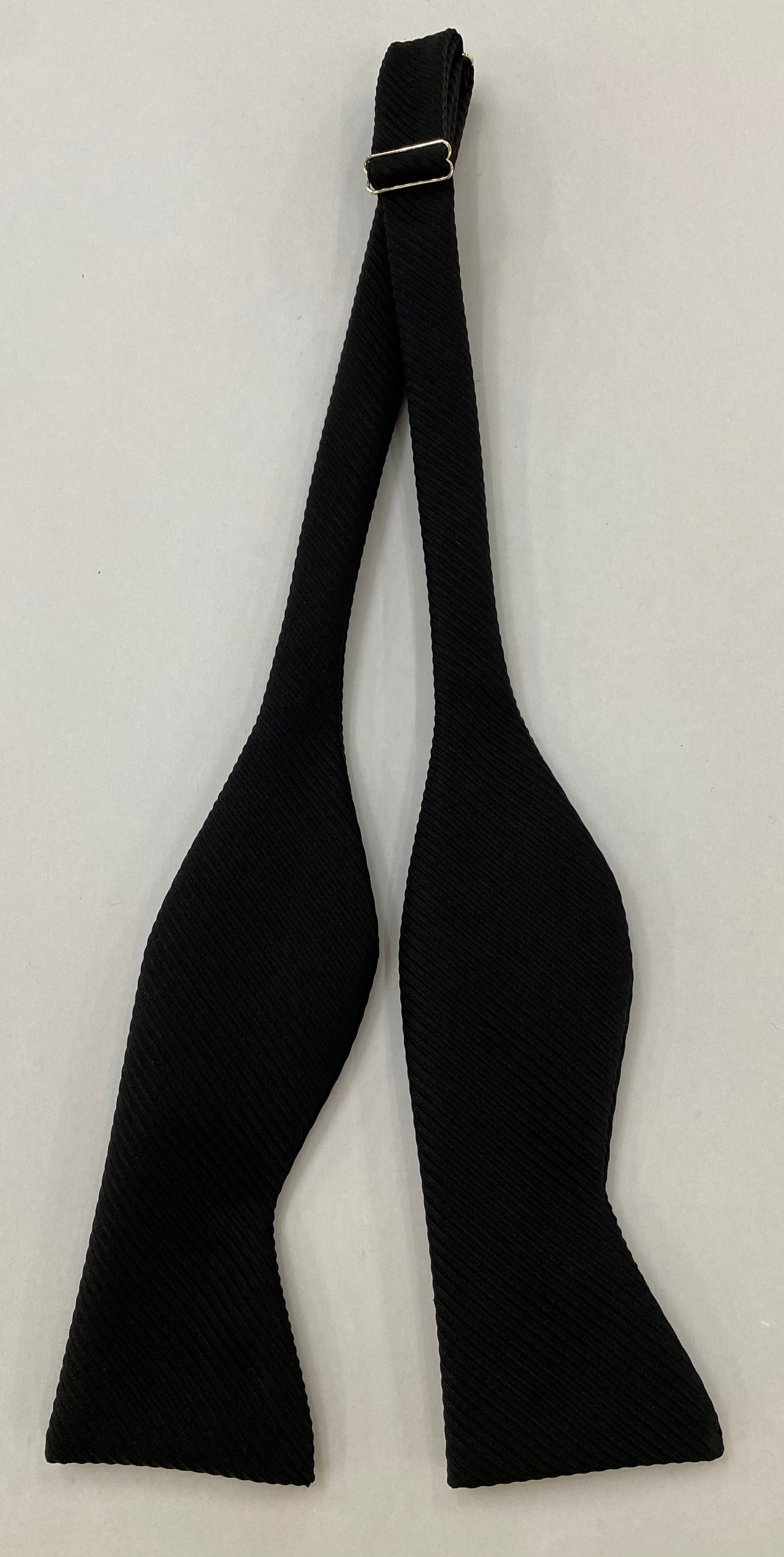 Black Grosgrain Silk Bow Tie GGRBT-8