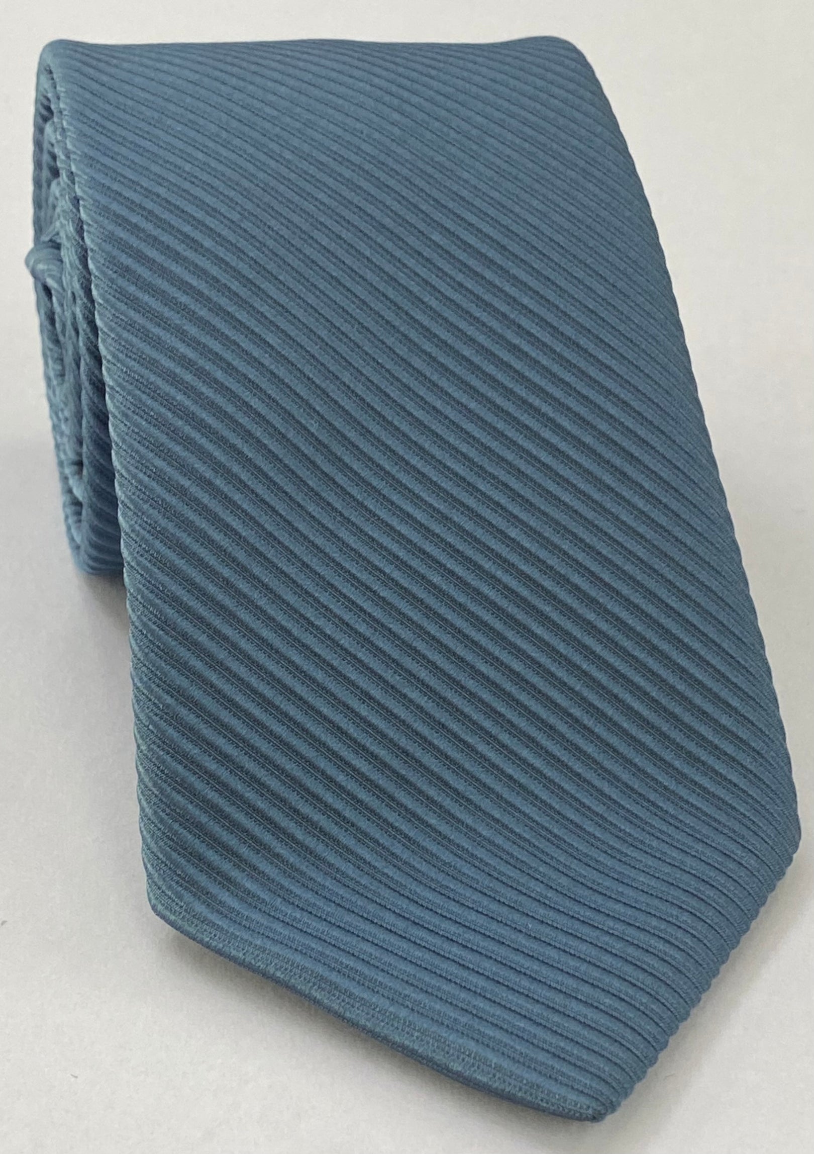 슬레이트 블루 그로그레인 실크 타이 GGRT-10