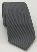 Dark Charcoal Gray Grosgrain Silk Tie GGRT-11 Last Tie