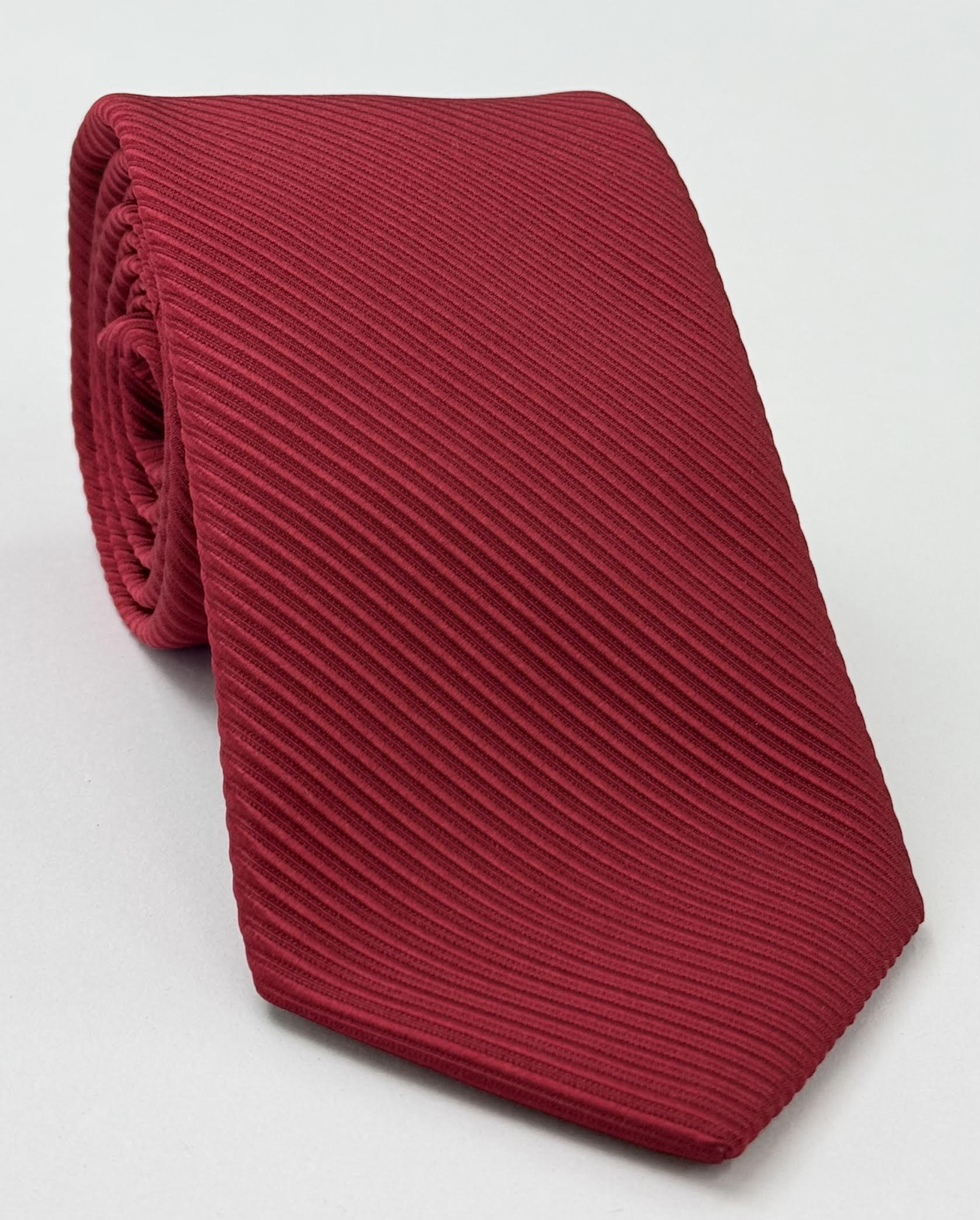 Red Grosgrain Silk Tie GGRT-2