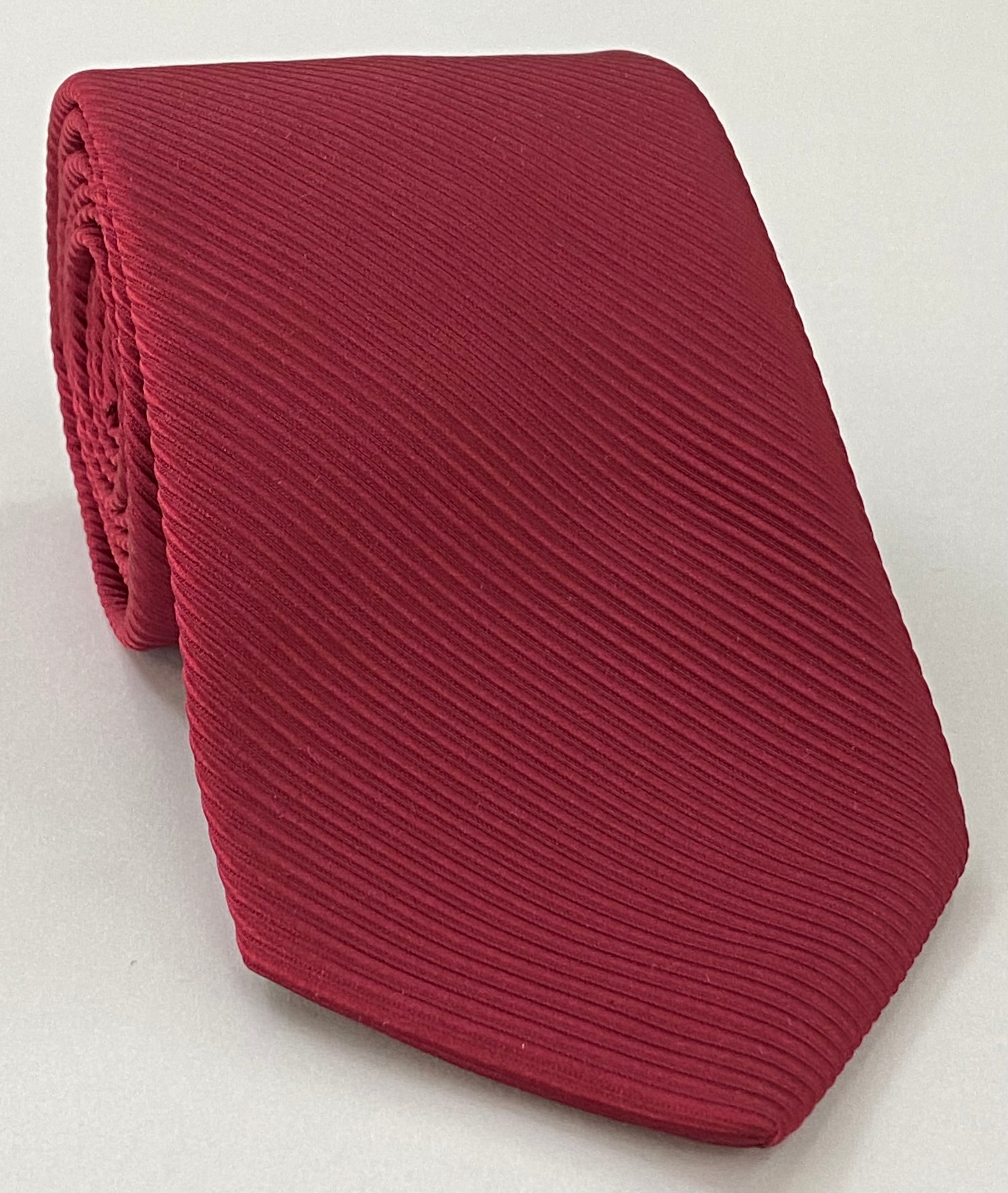 Dark Red Grosgrain Silk Tie GGRT-3