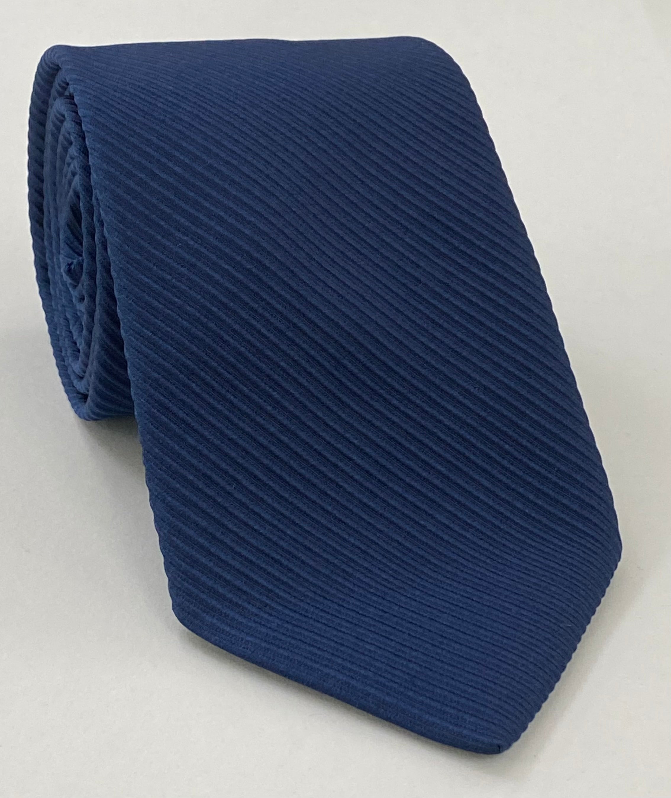 Navy Blue Grosgrain Silk Tie GGRT-6